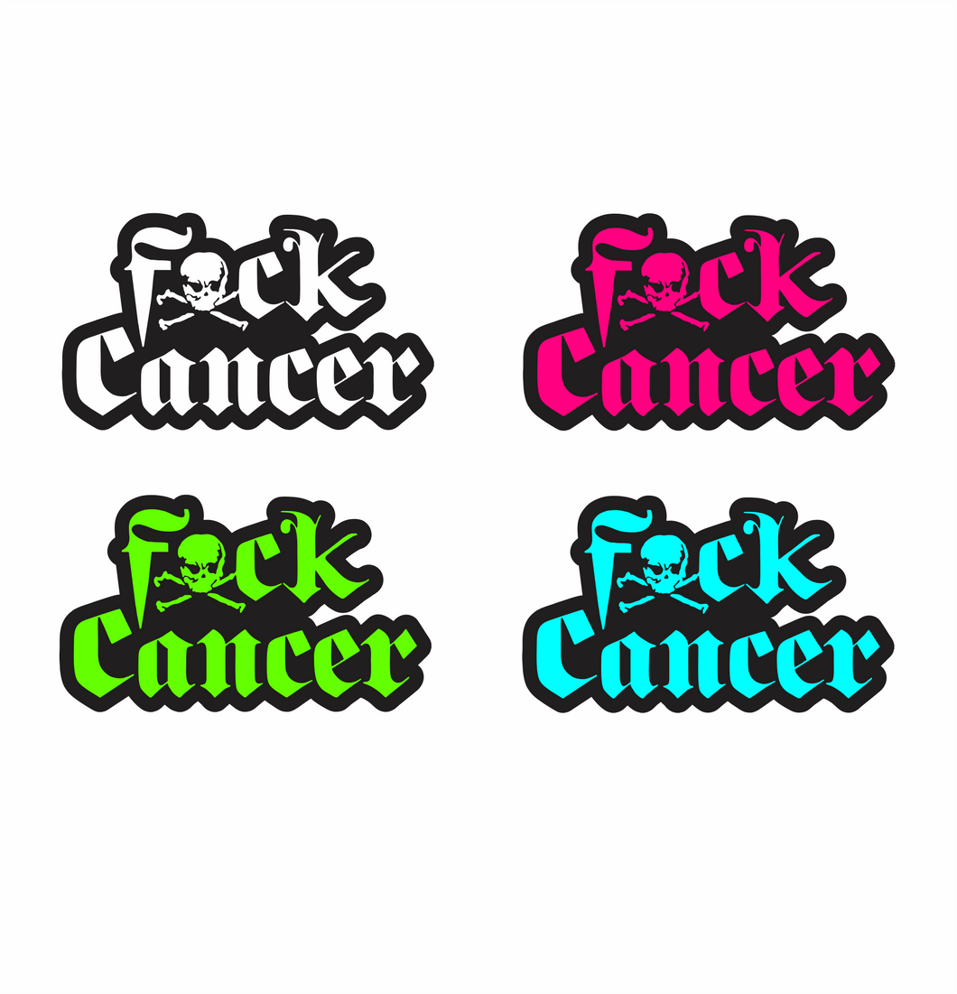 F Cancer Sticker